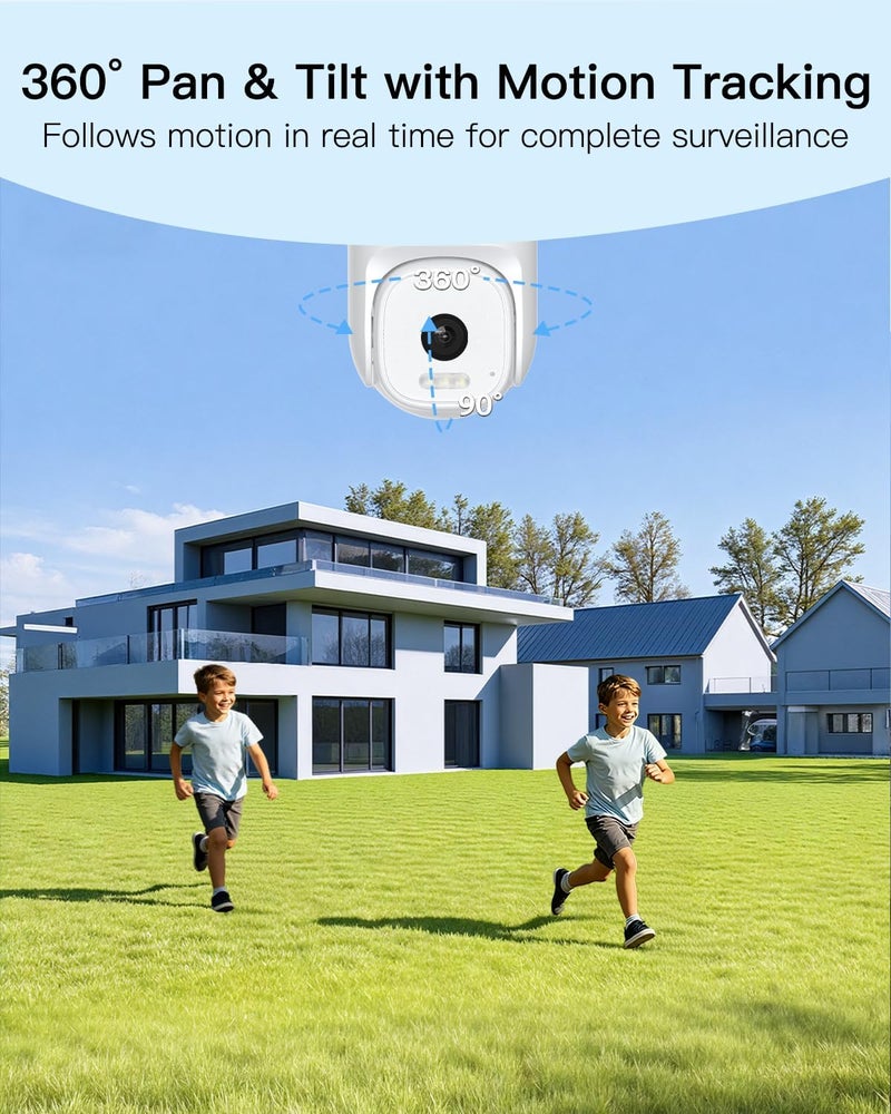 Vimtag 2.5K Outdoor Cameras for Home Security, 4MP Security Camera Outdoor, 2.4G/5G WiFi, Wired Outside Camera for House with Audio and Video, Motion Sensor, Color Night Vision, SD Card/Cloud Storage - Image 3